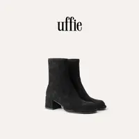 UFFIE于绘 瘦瘦 绒面圆头弹力靴