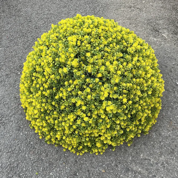 圆井盖草花球塑料草半球下水道遮挡美饰草花小景小区草丛美化球