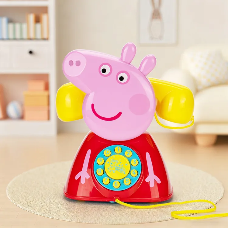 小猪佩奇儿童仿真电话机1-3岁宝宝过家家男女孩早教玩具圣诞礼物