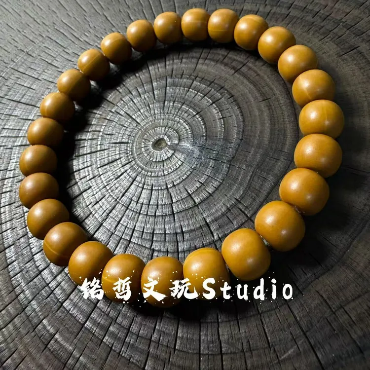 铭哲-柔光短轴老型-原色猴头手串