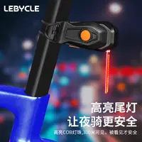 流星尾灯自行车夜骑尾灯山地公路车安全警示创意流水灯