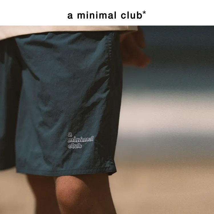 a minimal club户外轻薄印花短裤夏季运动宽松四分裤男AM55TR01