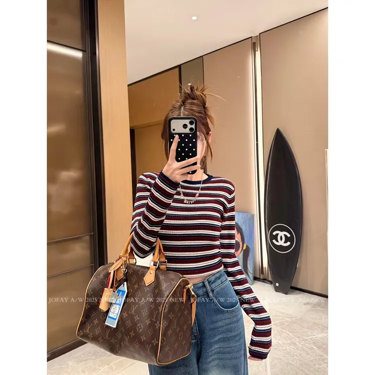  【CHASINGLIGHT】|miu系复古|美留针织衫 时髦搭配百搭好看 C1656