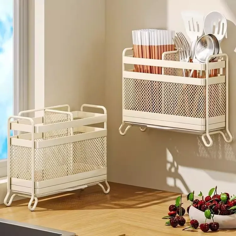 壁挂式筷笼家用勺子筷子篓筷子筒置物架筷子收纳盒厨房筷子笼gh