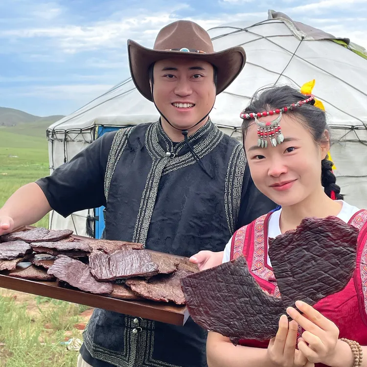 阿尔善【大大大大片】内蒙风干牛肉干原切大片鲜牛肉休闲零食高蛋白