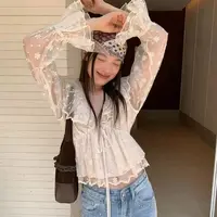 L衣长37    1965【蕾丝对白】上衣