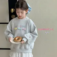 女童秋季卫衣2025秋季新款女孩时尚圆领长袖款休闲时尚卫衣Q13840