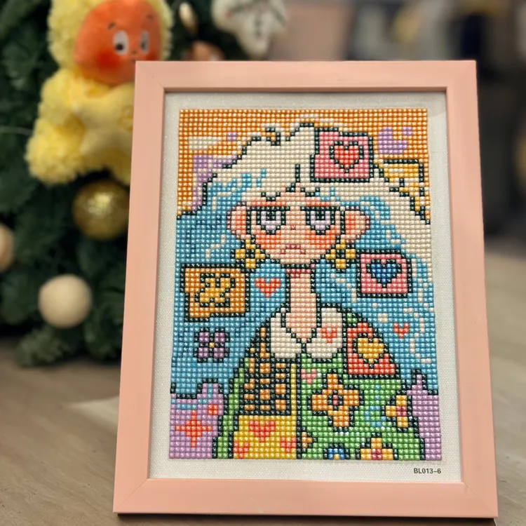 全珠光手工DIY钻石画成人创意小画闺蜜礼物家居装饰画不带相框