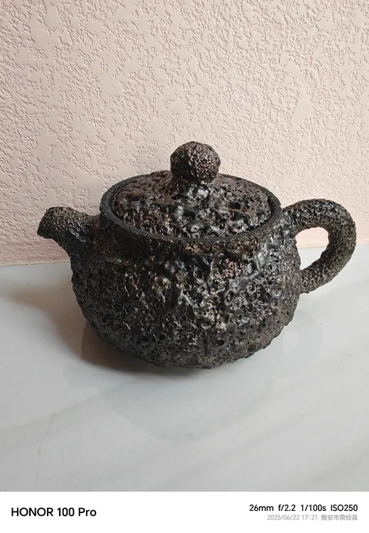 荥经黑砂双层泥料3次复烧精品壶微瑕底部鼓包不退换陶瓷纯手工