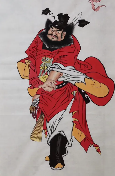 三尺钟馗尺寸80厘米x1米办公室家居空间装饰画