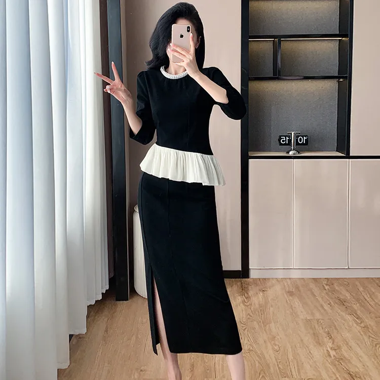 小香风名媛套装女高级感2025秋季新款爆款富家千金风半身裙两件套