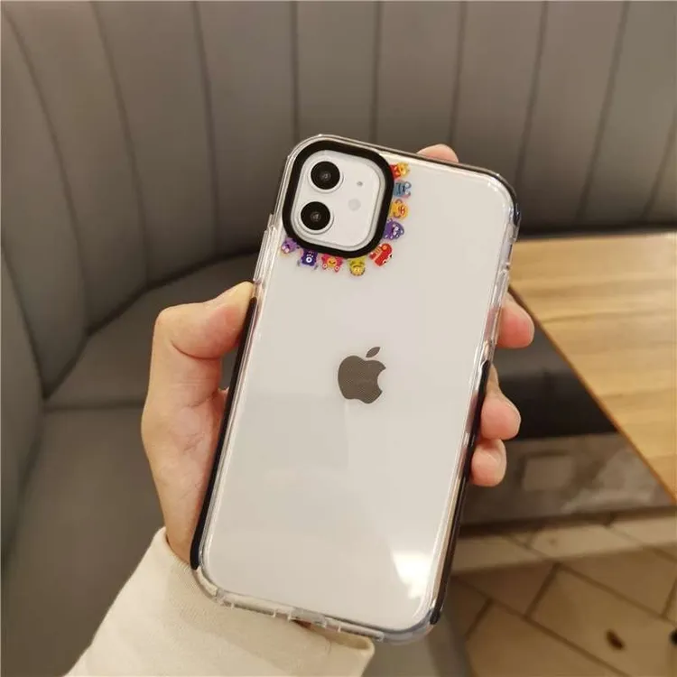ZMGX镜头圈圈小怪兽适用iPhone16/15手机壳苹果14promax全包13/12