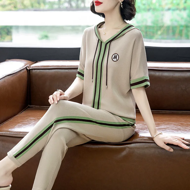JOZDICE/纪治迪哲运动套装夏季休闲亲肤凉爽气质跑步运动服套装女