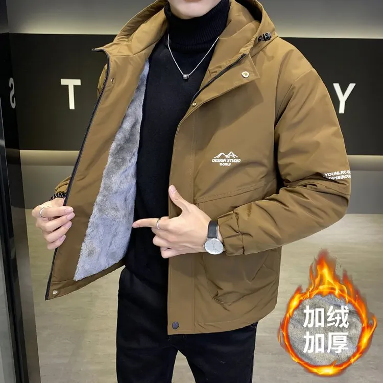 []秋冬冲锋衣棉服外套加绒加厚户外夹克派克服防风韩版保暖潮流