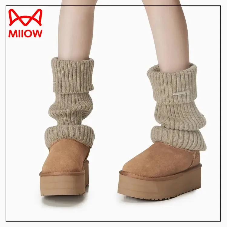 猫人堆堆腿套辣妹y2k针织堆堆袜秋冬配雪地靴加厚冬季保暖袜套女