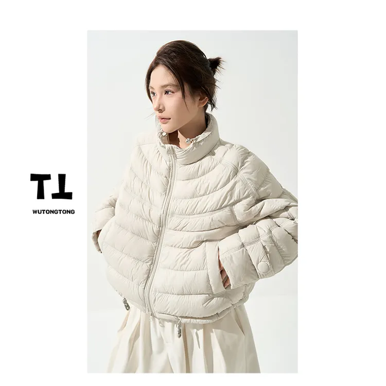 现货【自我对话】秋冬短款白鸭绒长袖羽绒服女上保暖上衣63330
