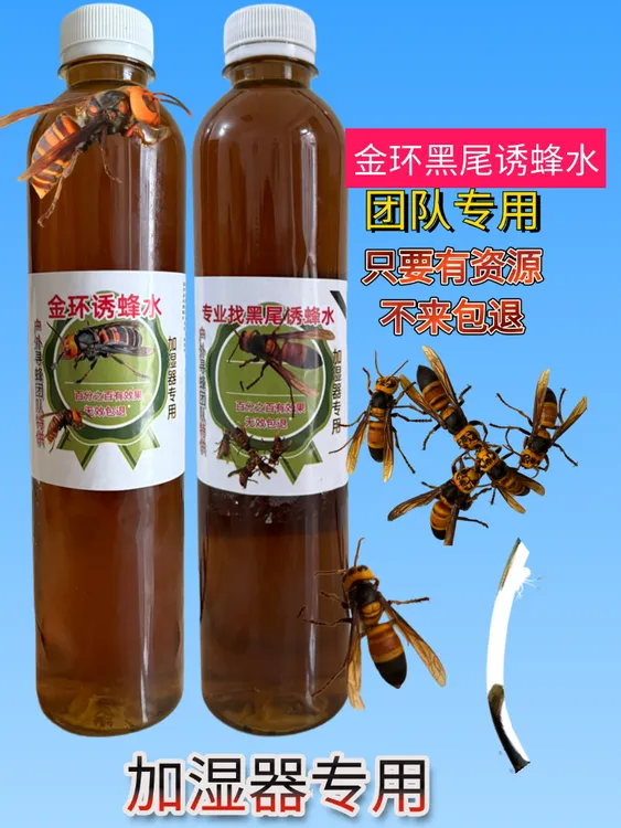 金环虎头黑尾针专用诱蜂水高浓缩可加水使用加湿器专用