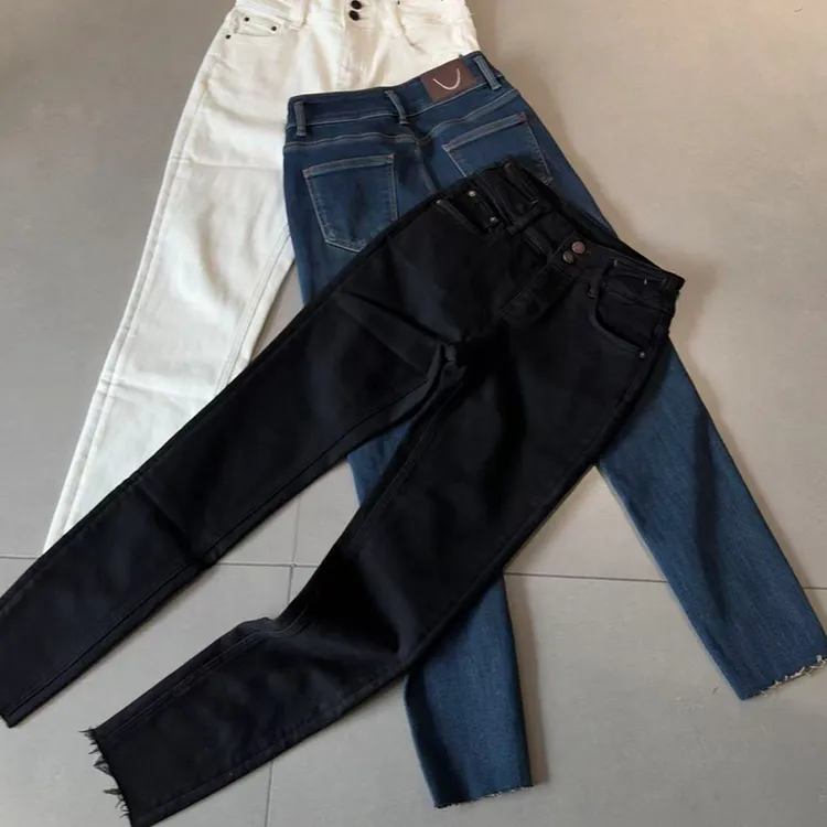 冬季新款93535加绒铅笔牛仔裤修身显瘦女裤百搭烟管潮流裤