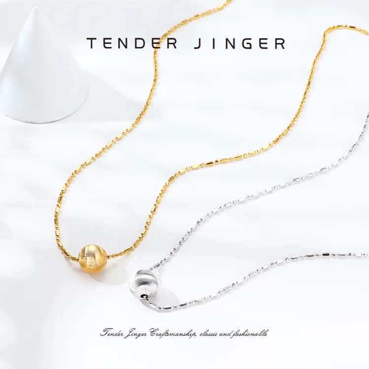 Tender Jinger 坠链均925银 新款豆豆项链轻奢高级时尚
