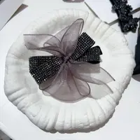 S49藕紫色织带鸭夹