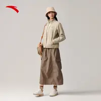 安踏火壳抓绒衣内胆大地之壳3女款秋冬新款立领户外运动上衣外套