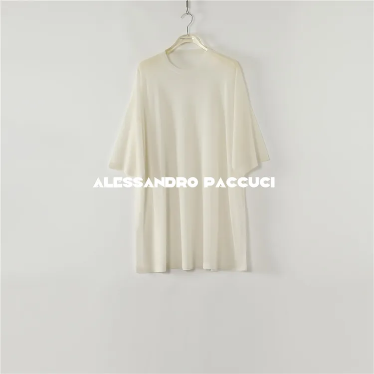 AP洛哥52111ST【悦简】精纺羊毛+桑蚕丝圆领落肩百搭时尚套头衫