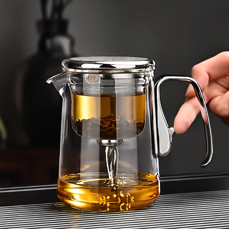 新款玻璃磁吸无杆飘逸杯茶水分离泡茶壶高档泡茶器家用过滤冲茶具