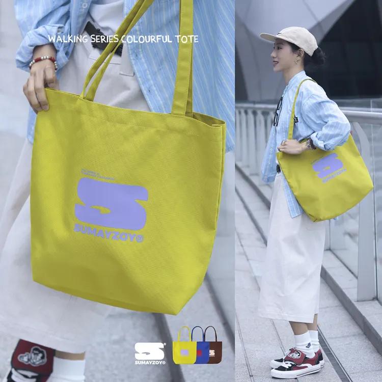 SUMAYZOY单肩包新款多巴胺通勤松弛旅行户外健身大容量手提托特包