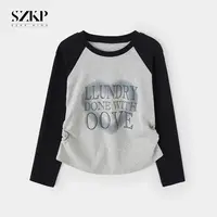 SZKP圆领针织t恤秋季新款女童装中大童儿童洋气打底衫YNYQ552567