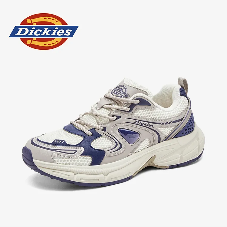 Dickies老爹鞋白蓝灰舒适防滑运动鞋百搭低帮秋季透气经典男鞋