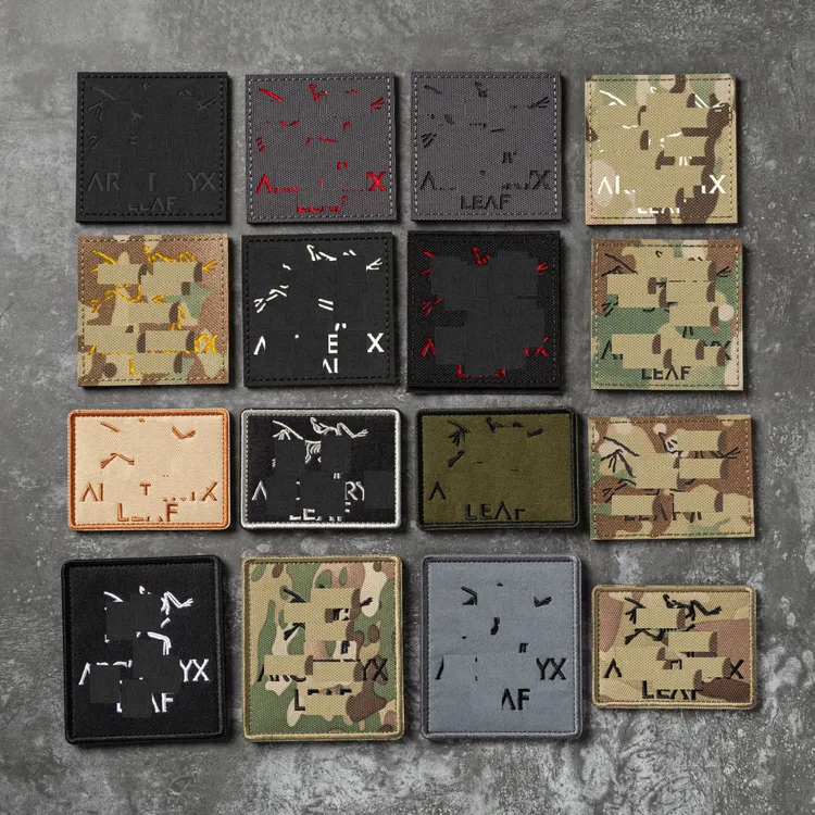 LEAF战斧系列激光切割反光军鸟魔术贴章刺绣军鸟冲锋衣臂章