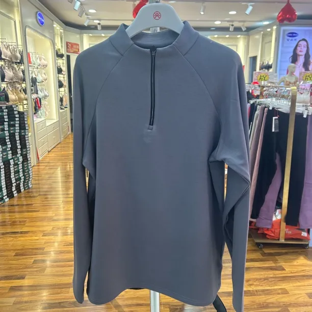 老钱风立领加绒卫衣男宽松半拉链轻奢痞帅保暖户外运动上衣