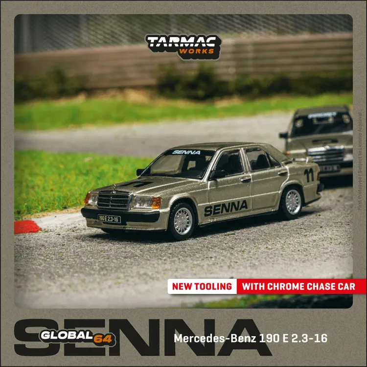 Tarmac Works车模 1:64 合金 奔驰190E 塞纳 小比例汽车模型收藏
