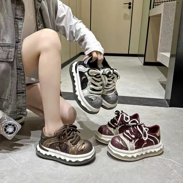 【elɪmənt ɒv∈²】四季气垫增高厚底潮鞋ins潮流休闲百搭时尚滑板鞋