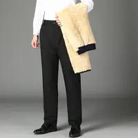 男士外穿防风棉裤秋冬长裤防寒休闲冬季加厚裤子大码高腰中老年男