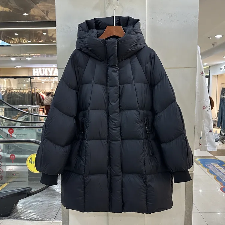 韩版时尚洋气中长款棉服女冬季2025新款加厚保暖高级感棉衣外套女