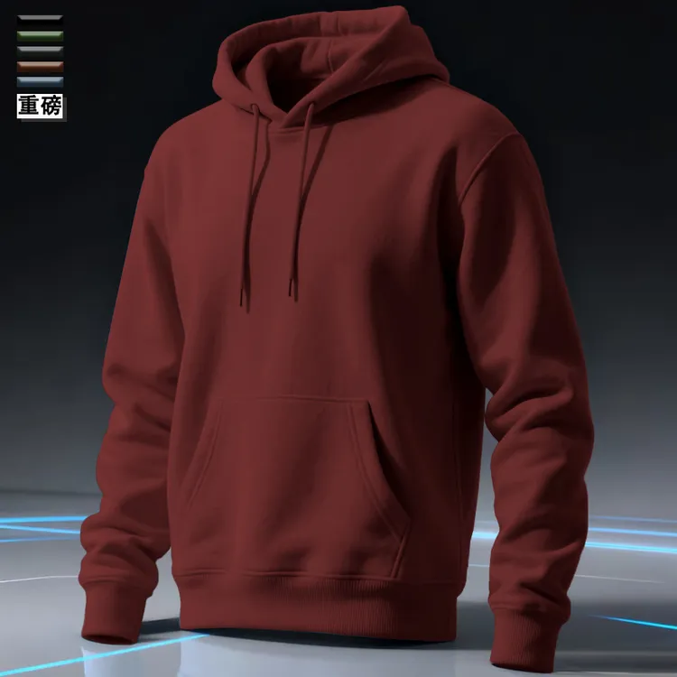 痞帅美式连帽卫衣情侣红色复古卫衣男款爆款2025新款男士秋冬