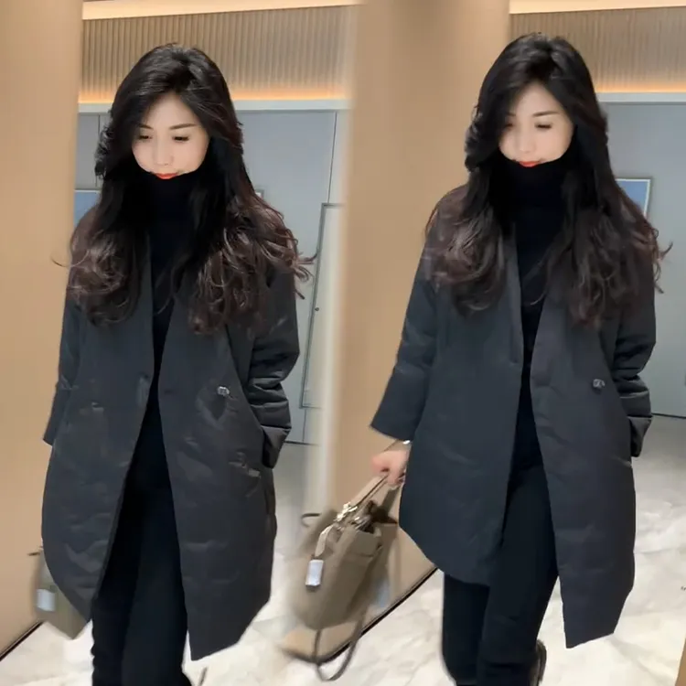 2025秋冬新款时尚显瘦气质网红高档洋气女高级百搭宽松大码棉服潮