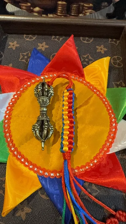 铜合金吊坠 纯铜手工降魔九股金刚杵小号手持