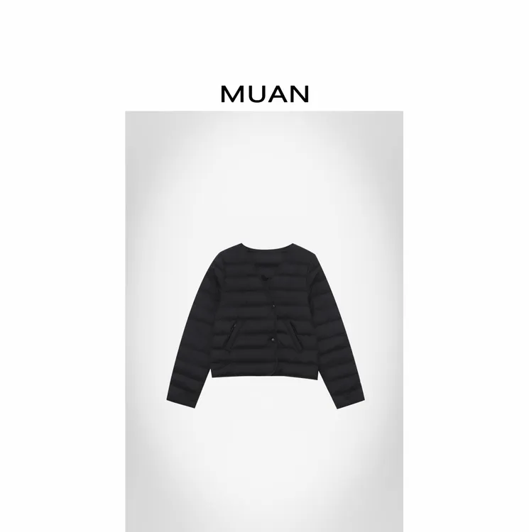 木岸MUAN：《轻松感羽绒服》定制90白鸭高级百搭羽绒服女D-JD-8539
