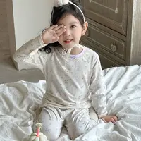 【A类无骨棉长绒棉】儿童抗静电家居服套装男女童学生秋衣裤套2512