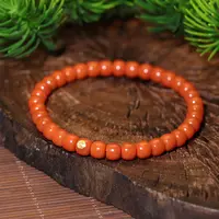 【熊总夫妇】金标级·保山滴水洞精工老型18k单圈手串-约6mm