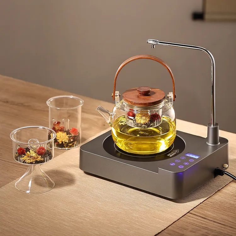 自动上水烧水煮茶一体机电陶炉家用保温小型电茶炉围炉煮茶养生壶