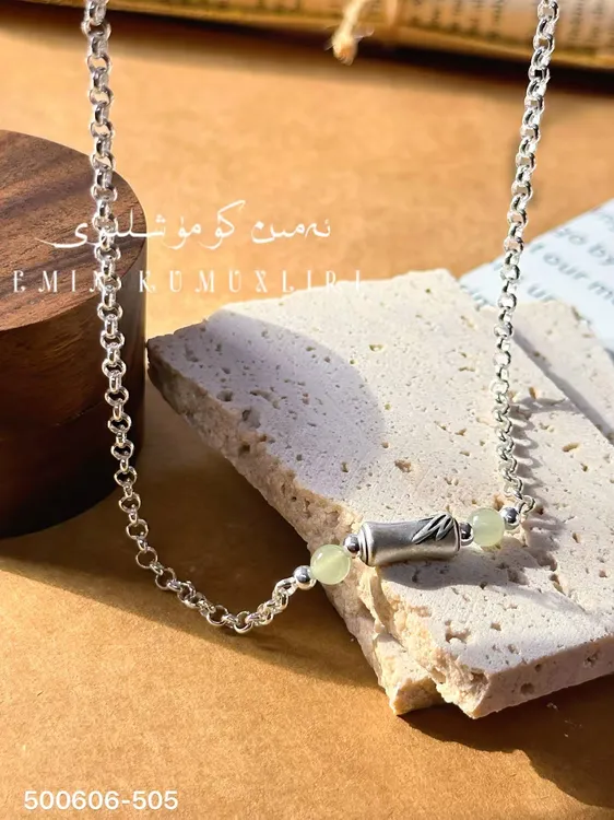 链子足银 爱民纯银首饰项链500606