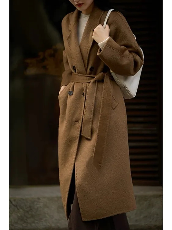 高奢100%骆驼绒大衣-此生必入双面呢纯绒毛外套加厚保暖冬季新品