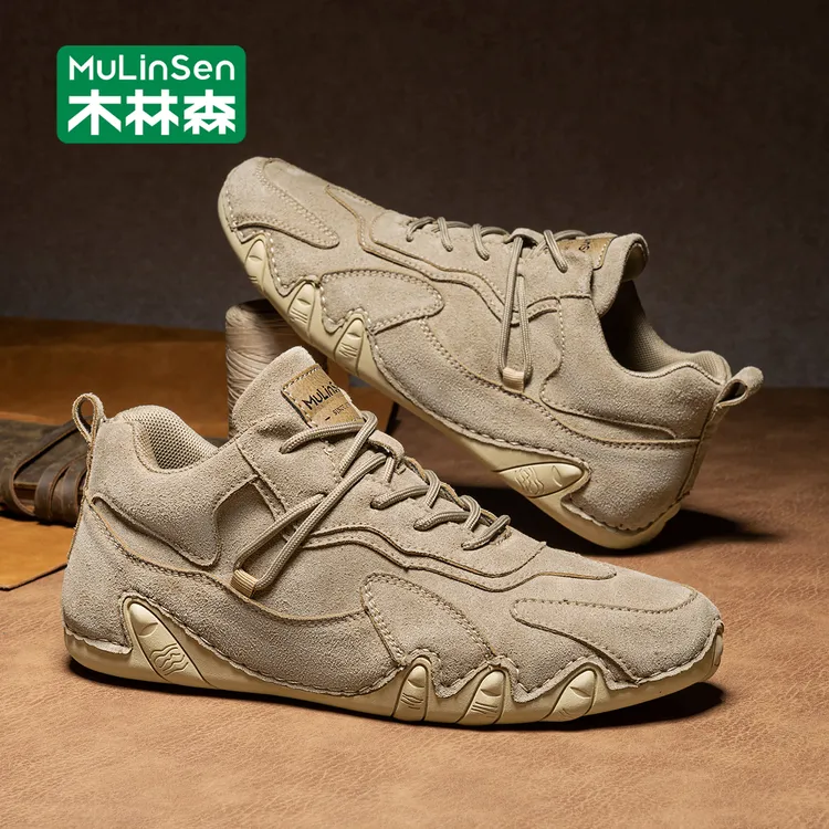 木林森男鞋秋冬季2025新款休闲运动户外登山工装潮流男款百搭板鞋