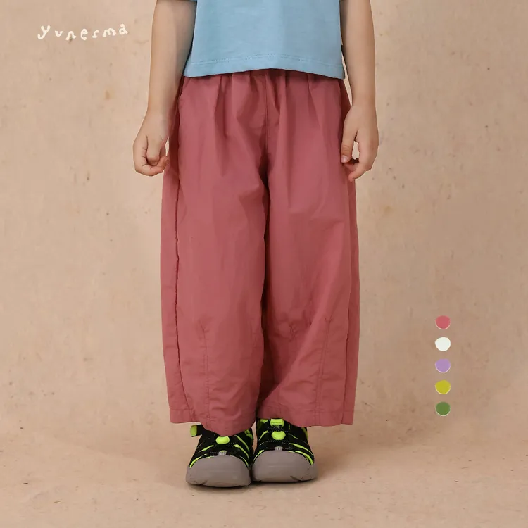 幼儿园宝宝夏季薄款纯色休闲裤允儿妈女童2025新款防蚊裤儿童裤子