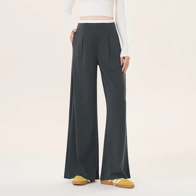 孕妇裤2025秋冬新款弹力腰头舒适不勒肚子宽松加厚阔腿裤休闲裤