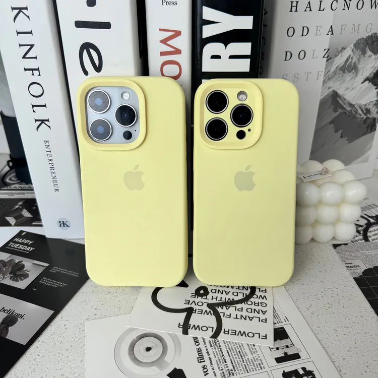 【奶黄色】适用苹果17/16系列液态硅胶防摔手机壳iPhone15/14/13/12