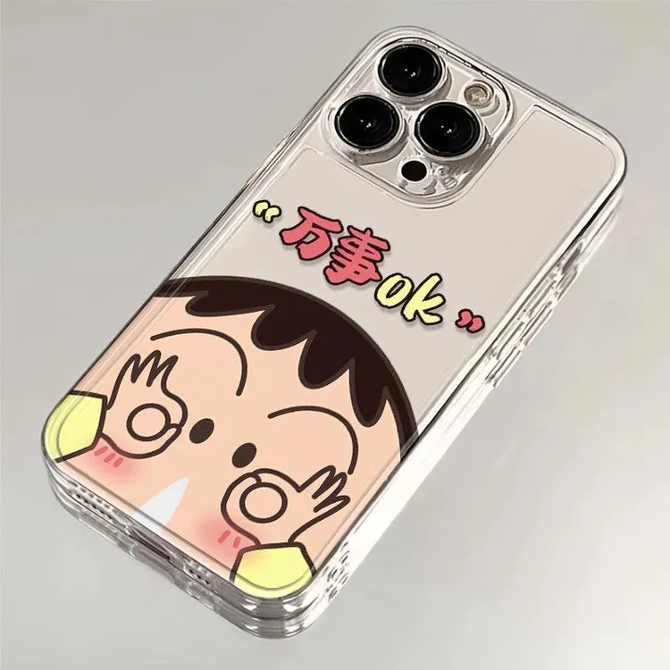 卡通万事OK适用苹果13手机壳iPhone16promax15全包14防摔12/8简约